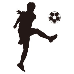 シルエット-スポーツ-サッカー-009
